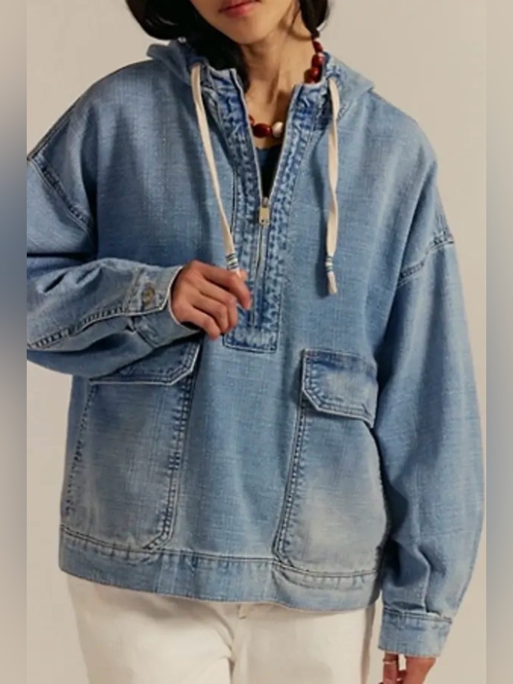 Free People We The Free Casey Denim Pullover
